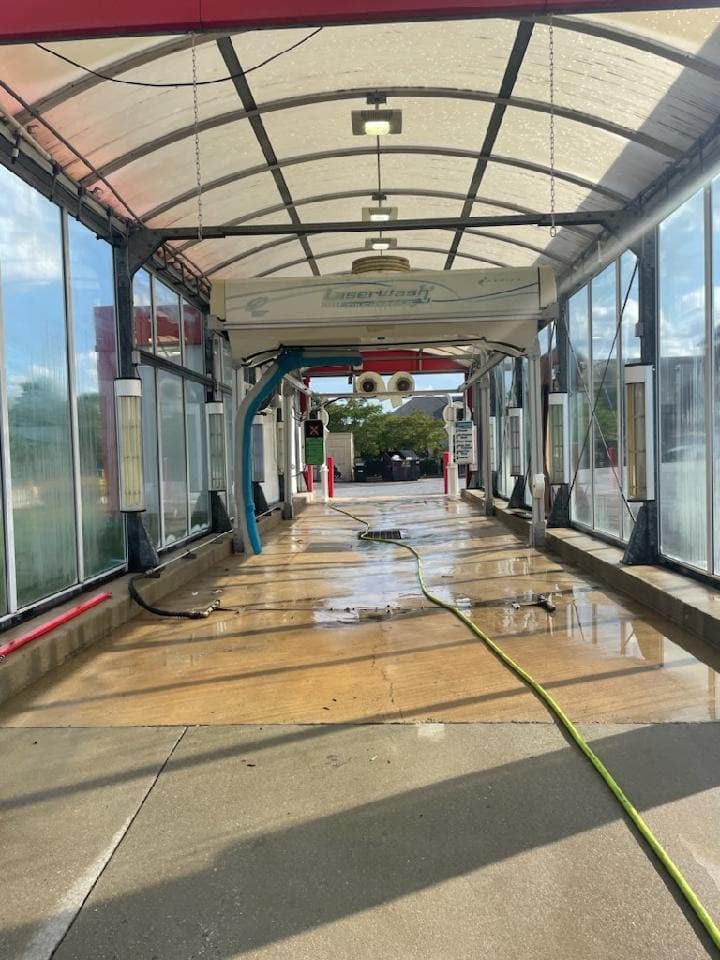 Car Wash Bay Pressure Cleaning