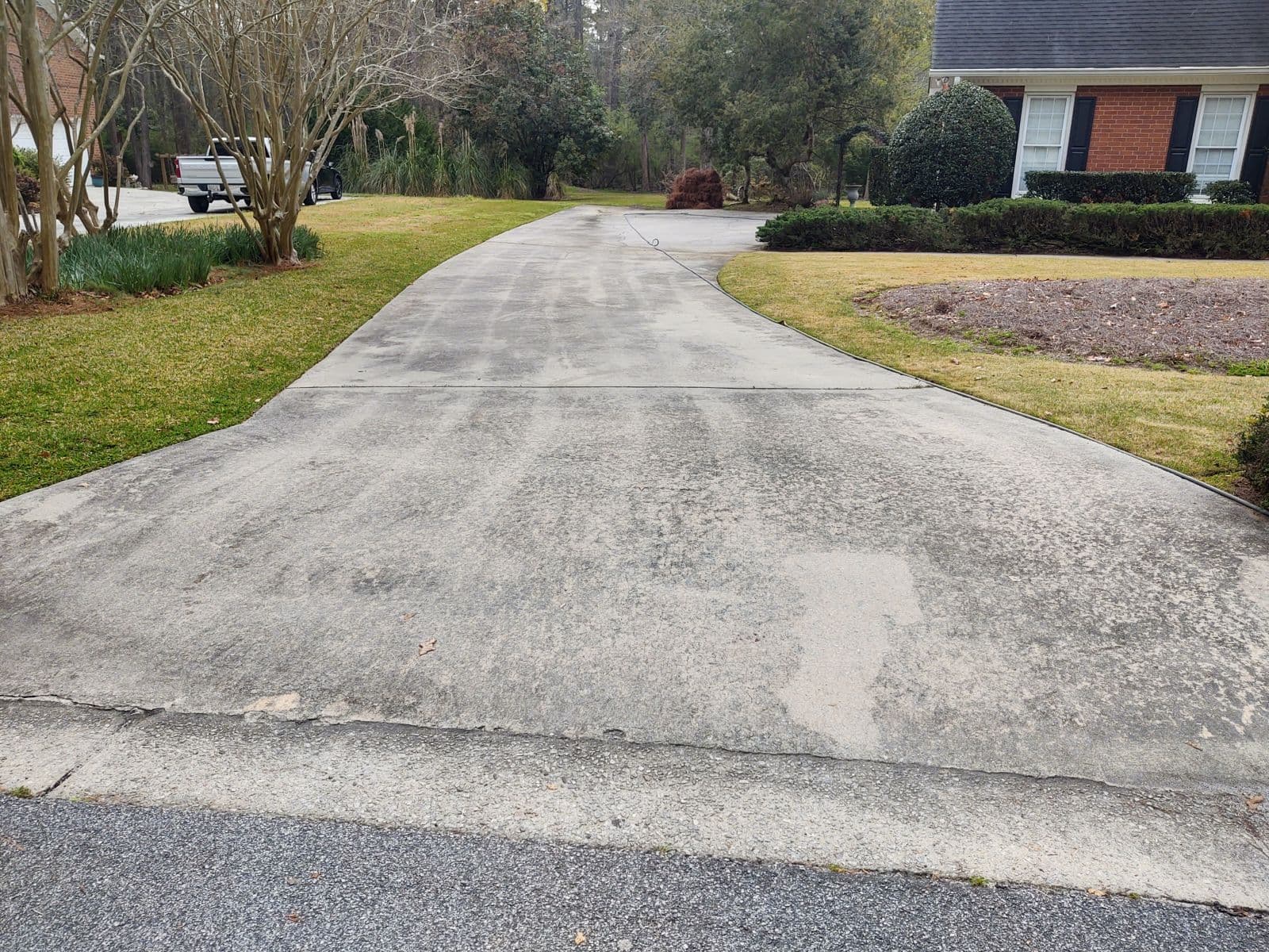 Driveway Transformation by Pressure Washing