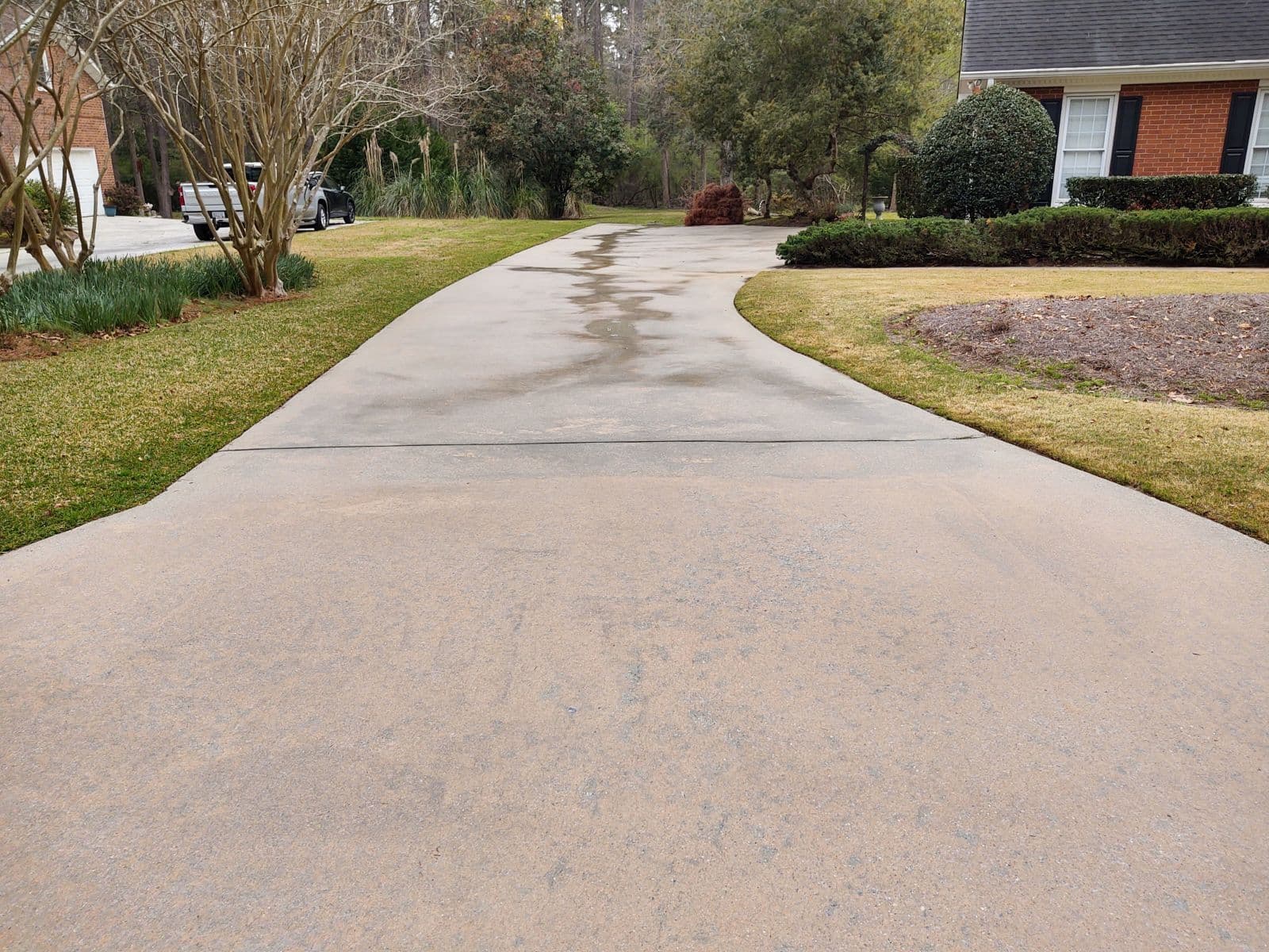 Driveway Transformation by Pressure Washing