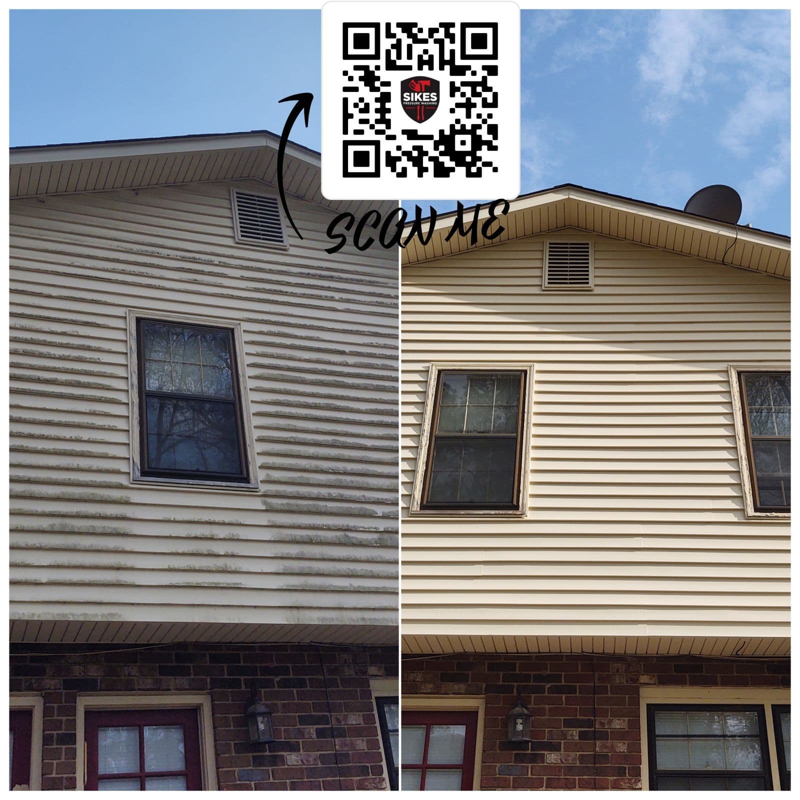 Siding Renewal by Pressure Washing